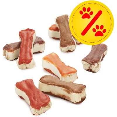 Lukullus žvýkací kosti jehněčí kuřecí lososí kachní se sladkými bramborami a tymiánem 4 bal. á 12 x 5 cm