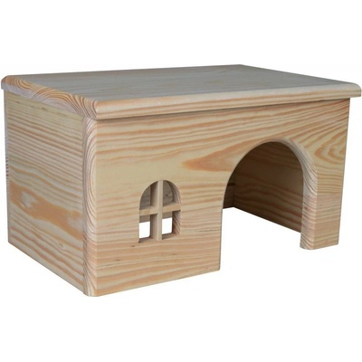 Trixie Dřevěný domek s rovnou střechou pro morčata 28 x 16 x 18 cm – Hledejceny.cz