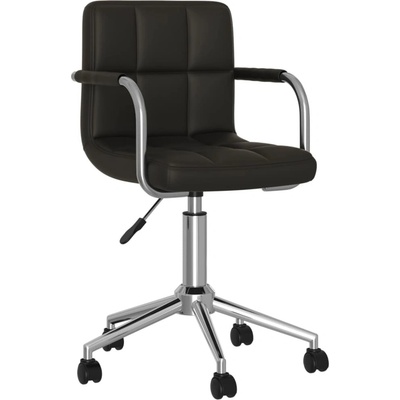 vidaXL 3088186 Otočná umělá kůže / Černá