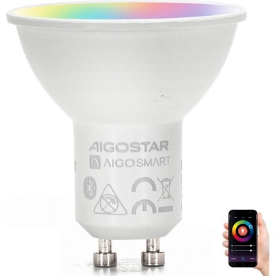 Aigostar B.V. LED RGBW Stmívatelná žárovka MESH Smart GU10/6,5W/230V 2700-6500K AI0589