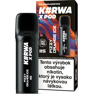 ElfBar Kurwa X Pod cartridge Fizzy Orange Ice 20 mg