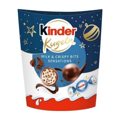 Kinder Sensations mléčné čokoládové kuličky s kakaovými křupinkami 90 g