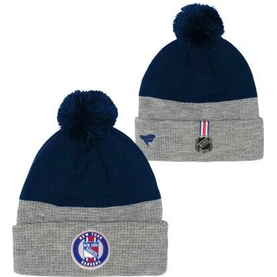 OUTERSTUFF Detská zimná čiapka New York Rangers NHL Draft Cuffed Beanie With Pom