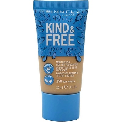 Rimmel London Kind & Free Moisturising Skin Tint Foundation hydratační make-up 150 Rose Vanilla 30 ml