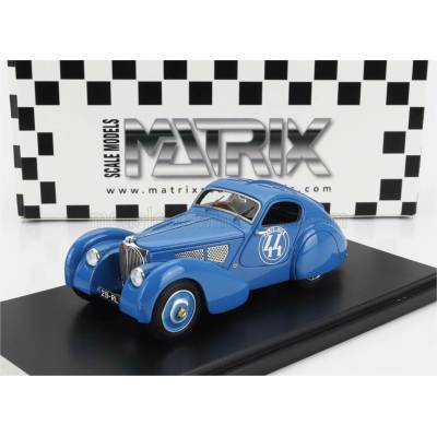 MATRIX SCALE MODELS BUGATTI T51 DUBOS N 44 RALLY PARIS NICE 1931 LIGHT BLUE 1:43