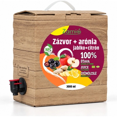 Zamio 100% ovocná šťava Zázvor Bio Arónia Citrón Jablko 3 l