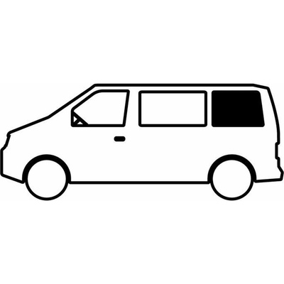 Boční pevné okno Carbest pro Renault Trafic 2015 a dále varianta Druhé okno za řidičem (dlouhá verze vozu)