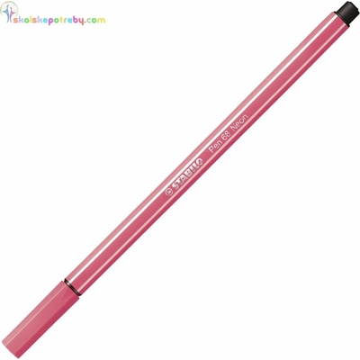 Stabilo Pen 68 neónovo červená