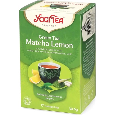 Yogi Tea BIO Zelený čaj Matcha Lemon 17 x 2 g