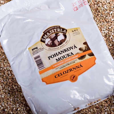 Pohankový mlýn Šmajstrla Mouka pohanková celozrnná 0,5 kg