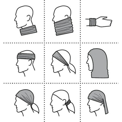 Malfini šatka Headgear Twister svetlo modrá