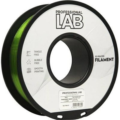 Professional Lab PETG transparentná zelená 1,75mm 1kg