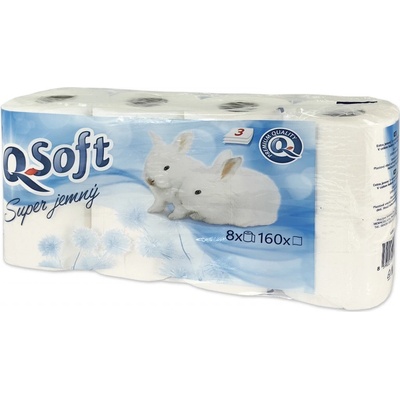 Q soft 3vr biely 8ks