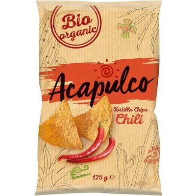 Acapulco Tortilla chips s chilli bio 125 g
