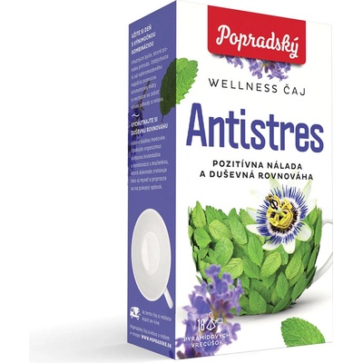 Popradský čaj Antistres Pozitivní nálada a psychická rovnováha 18 x 1,5 g