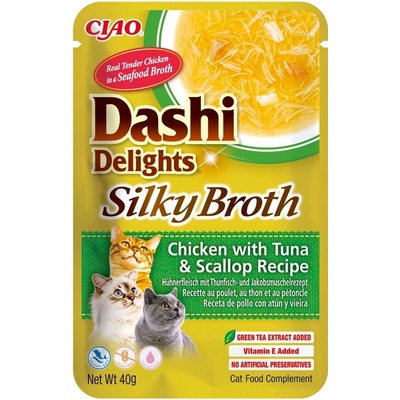 Dashi Delights Silky Broth Chicken & Tuna & Scallop 40 g