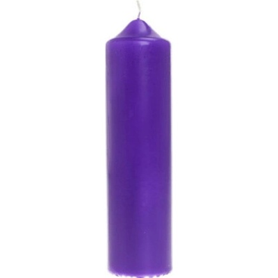 Sviečka kostolná 500g - fialová