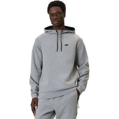 4F-SWEATSHIRT M2238-27M-COLD LIGHT GREY MELANGE Šedá