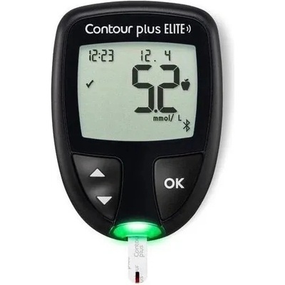 Contour Plus Elite glukometr + pouzdro, 5 ks proužků, 5 ks lancet