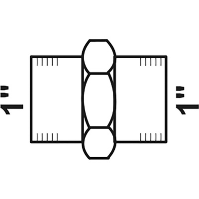 Šroubení Kirchhoff 30,3 mm (1 vnitřní závit) kuželové těsnění, pozinkované