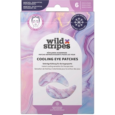 WILD STRIPES Cooling Eye Patches Marble Rose 6 ks