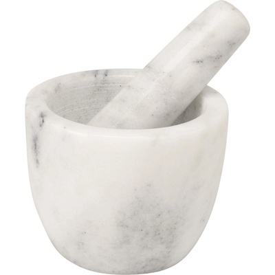 H&L Mramorový hmoždíř s tloučkem 12 cm Šedý