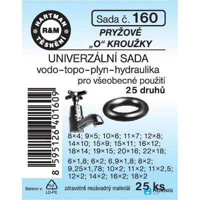 Těsnění Hartman Sada "O" kroužky univerzální, č. 160 – Hledejceny.cz