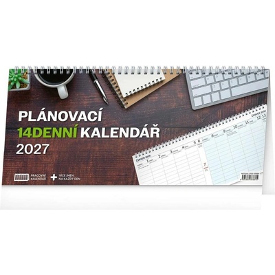NOTIQUE pracovní stolní čtrnáctidenní 33 × 14,5 cm 2027