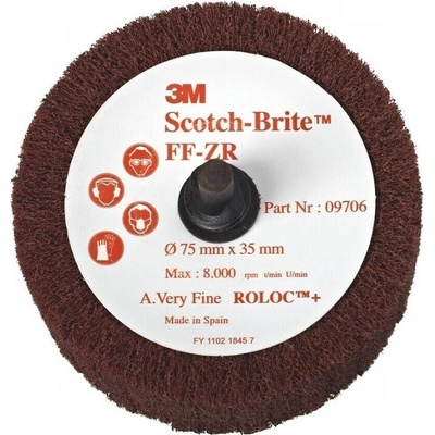 Lamelový kotouč na stopce 50,8 x 25 mm A VFN 3M Scotch-Brite Roloc+ FF-ZR