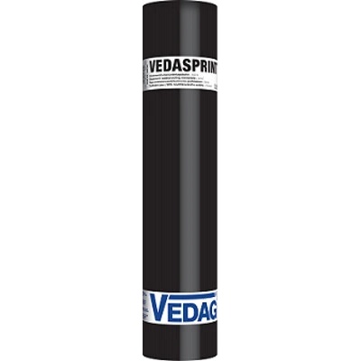 BMI střešní a hydroizolační systémy s.r.o. - Icopal Vedag Vedag VEDASPRINT mineral, tl. 4,0 mm, modifikace -25°C ☢ (role 7,5 m²)