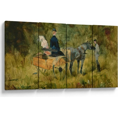 Obraz - Henri de Toulouse-Lautrec, The Trap, reprodukcia, štvordielne 160x80 cm