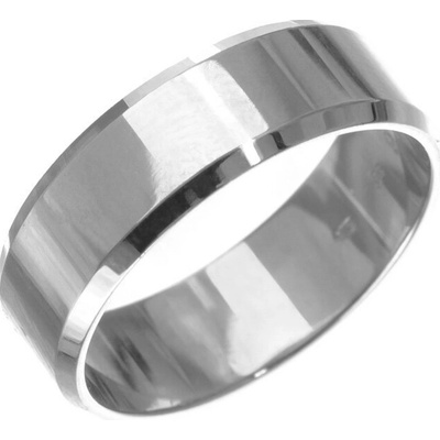 Argento Strieborný prsteň obrúčka 72760