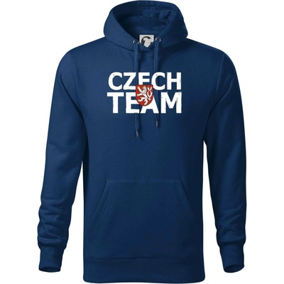 Czech team Český lev mikina Cape s kapucí půlnoční modrá – Hledejceny.cz