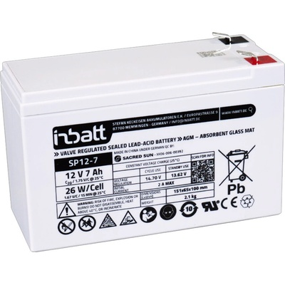INBATT SP12-7, 12V, 7Ah