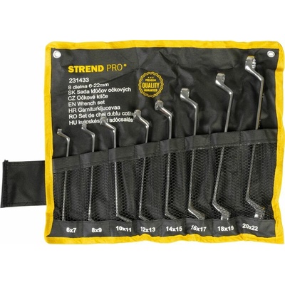 Strend Pro Sada kľúčov dielna 6-22 mm očkové vyhnuté 75° HR32581 8