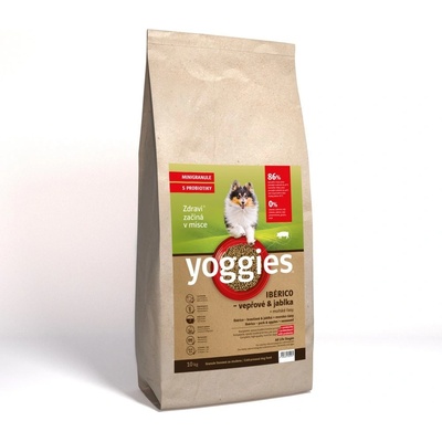 Yoggies Mini Ibérico vepřové maso s jablky lisované za studena s probiotiky 10 kg