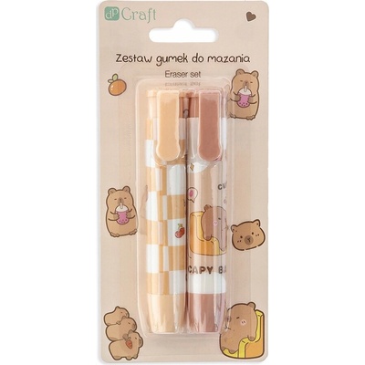 DpCraft guma na gumovanie odtiene hnedej a béžovej 2 ks