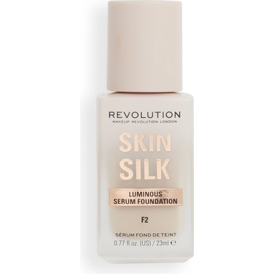 Makeup Revolution Skin Silk Serum Foundation ľahký make-up s rozjasňujúcim účinkom F2 23 ml