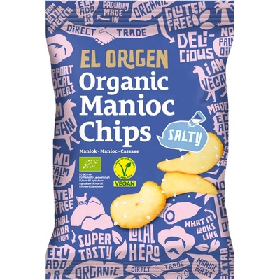 El Origen BIO maniokové chipsy mořská sůl 60 g