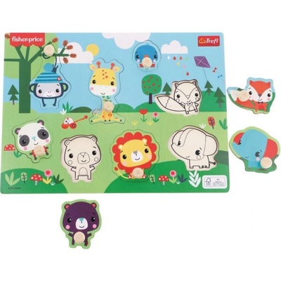 Fisher Price Trefl vkládačka Divoká zvířátka – Hledejceny.cz
