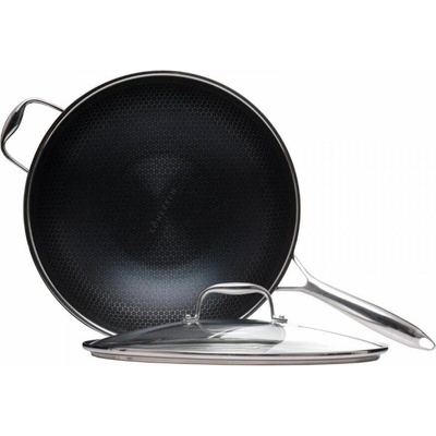 KOHERSEN Panvica WOK s pokrievkou Black Cube 32 cm