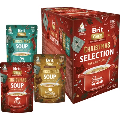 Brit Care Cat Christmas Multipack Soups 15x 75 g