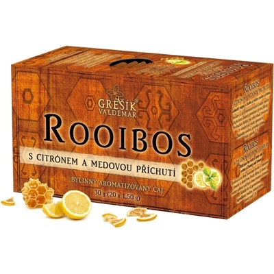 Grešík Rooibos citron a med 20 x 1,5 g