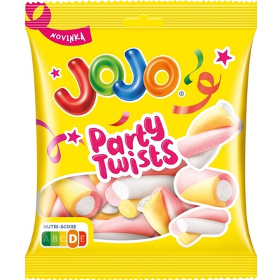 Jojo Party Twists pěnové bonbóny 80 g