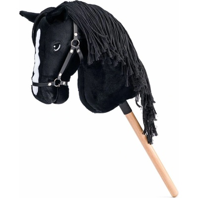 Hobby horse Cortez Olymptoy čierny kôň na tyči povrázková hriva