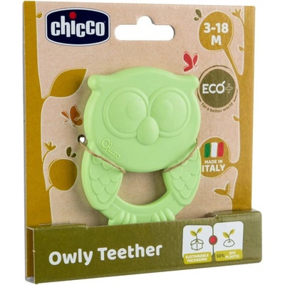 Chicco hryzačka Eco+ Sova Owly modrá