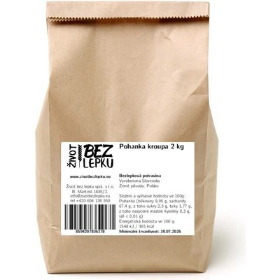 Život bez lepku Pohanka kroupa 2 kg
