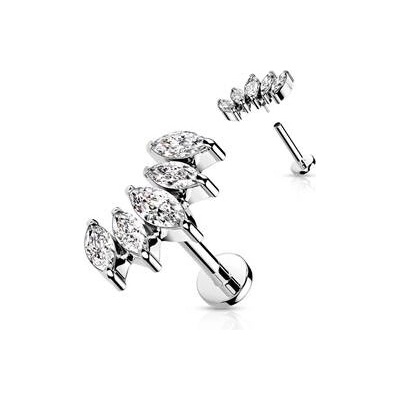 Šperky4U Labreta cartilage piercing LB0041ST-1208