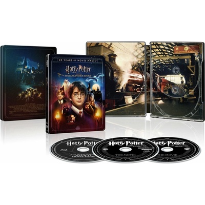 Harry Potter a Kámen mudrců 20. výročí 4K+BD+BD Magical movie mode Steelbook