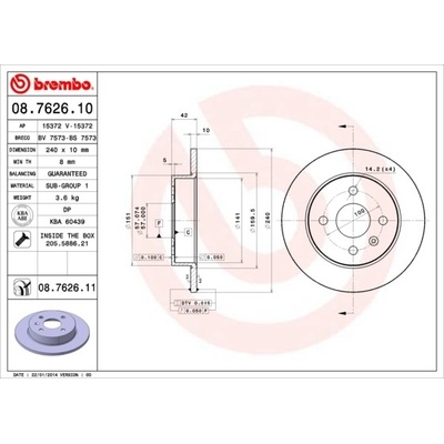 BREMBO 08.7626.11